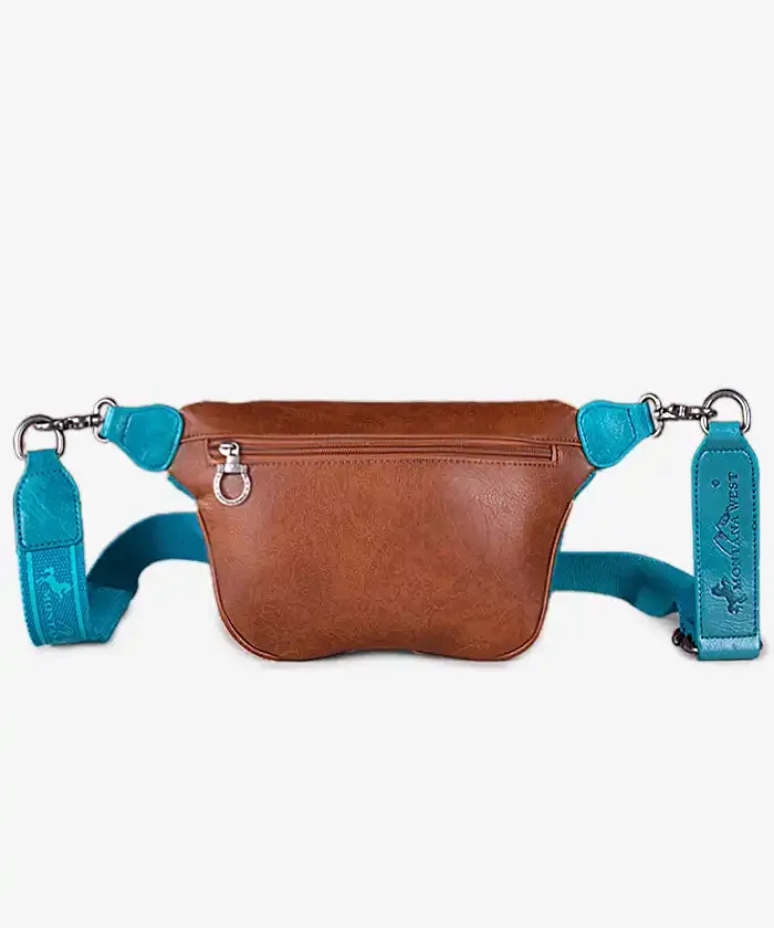 Montana West Studded Whipstitch Fanny Pack