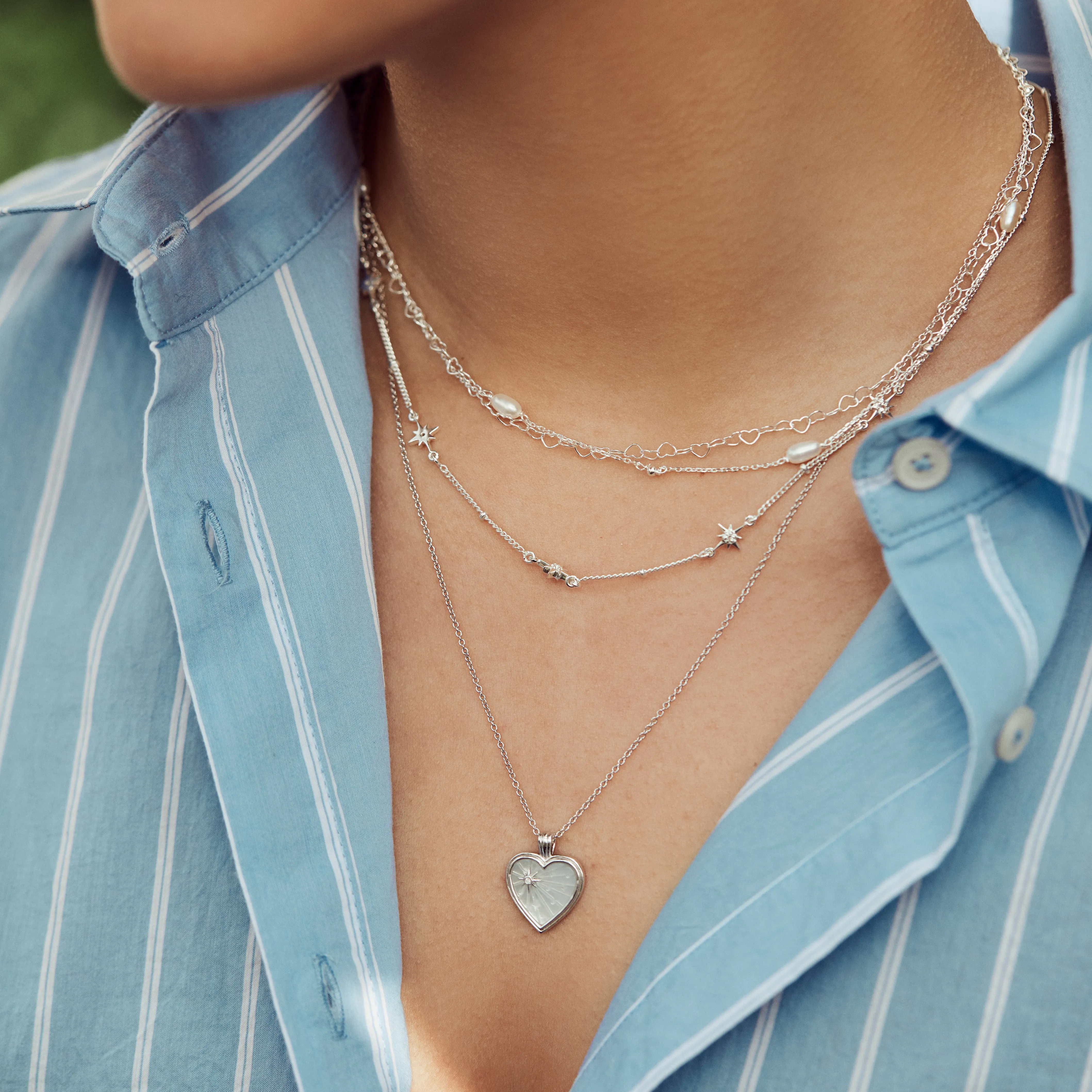 Mother of Pearl True Love Necklace