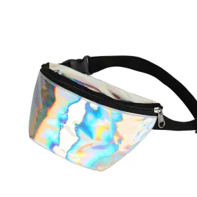 One pouch Silver Holographic Bumbag