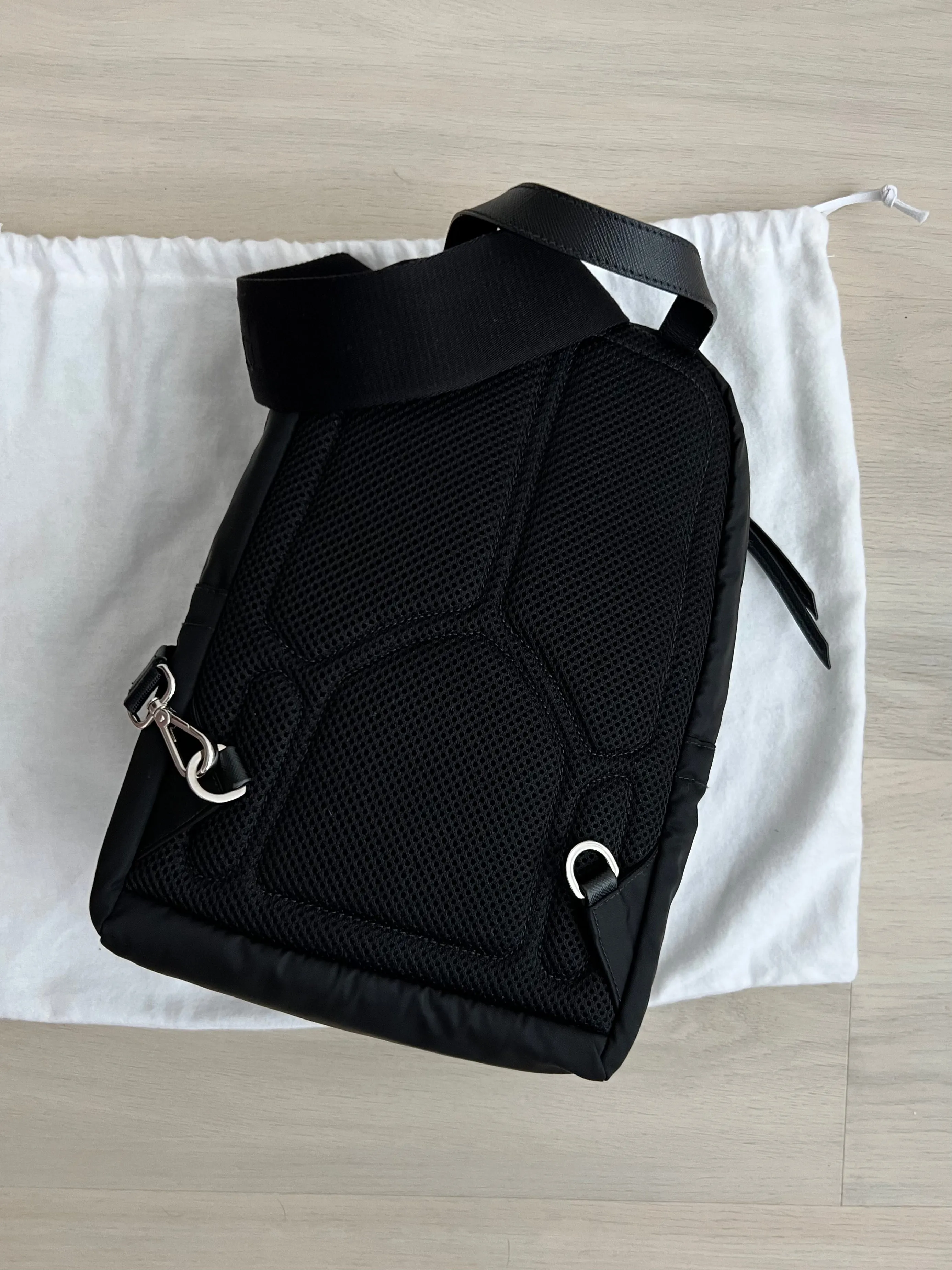 Prada One Sided Shoulder Backpack