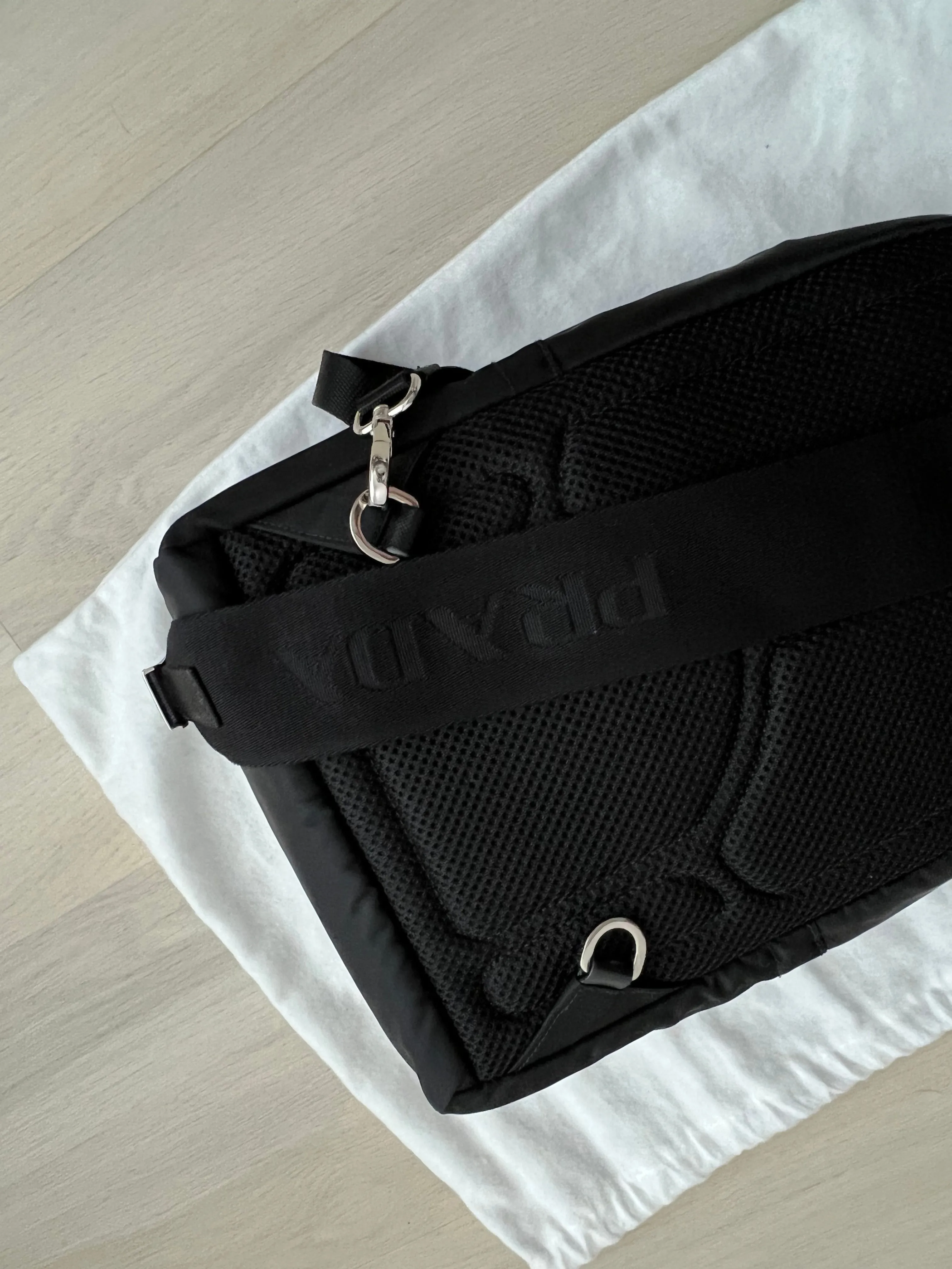 Prada One Sided Shoulder Backpack