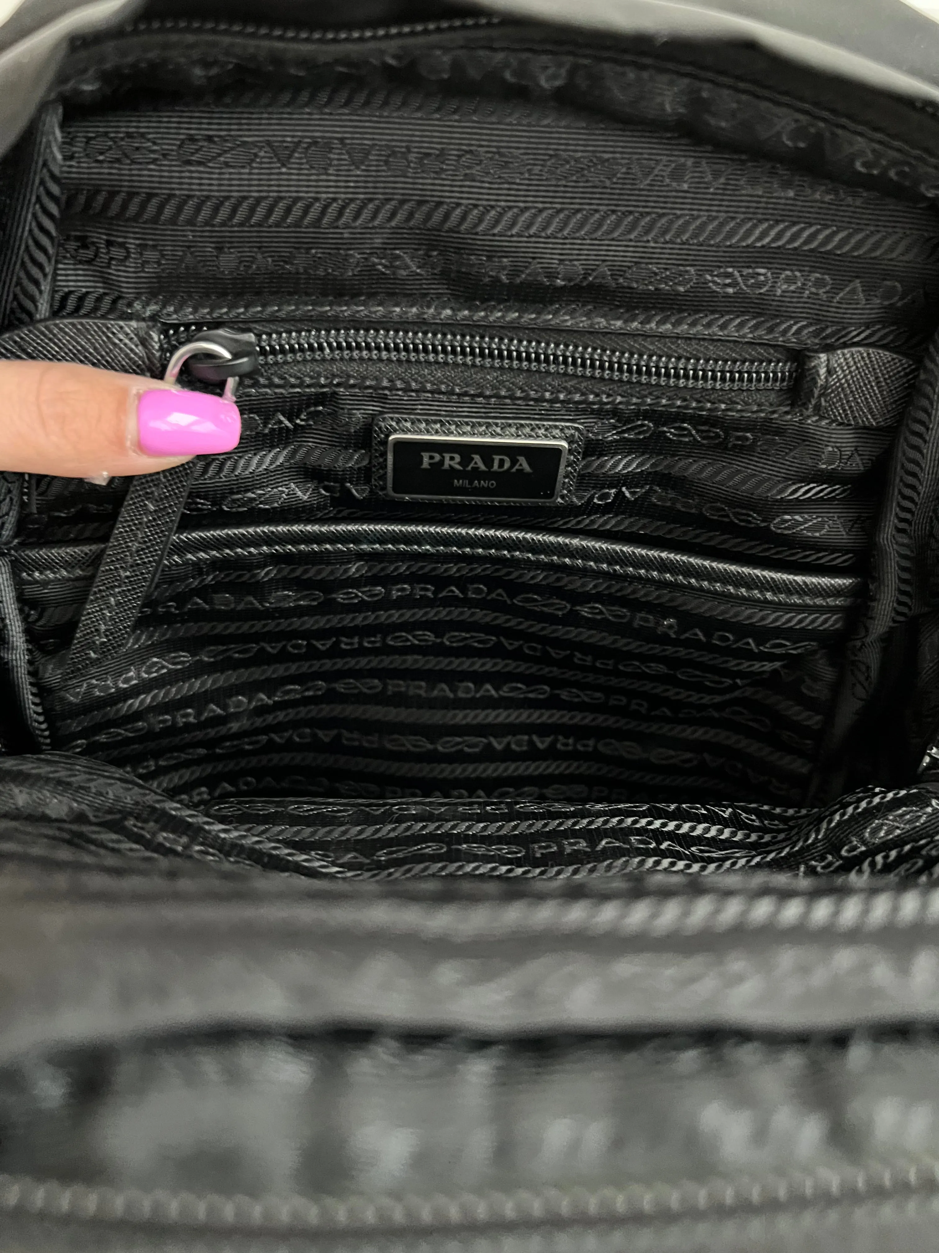 Prada One Sided Shoulder Backpack