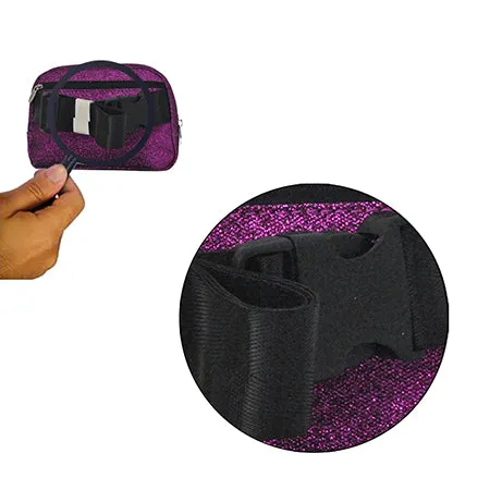 Purple Glitter NGIL Belt Bag