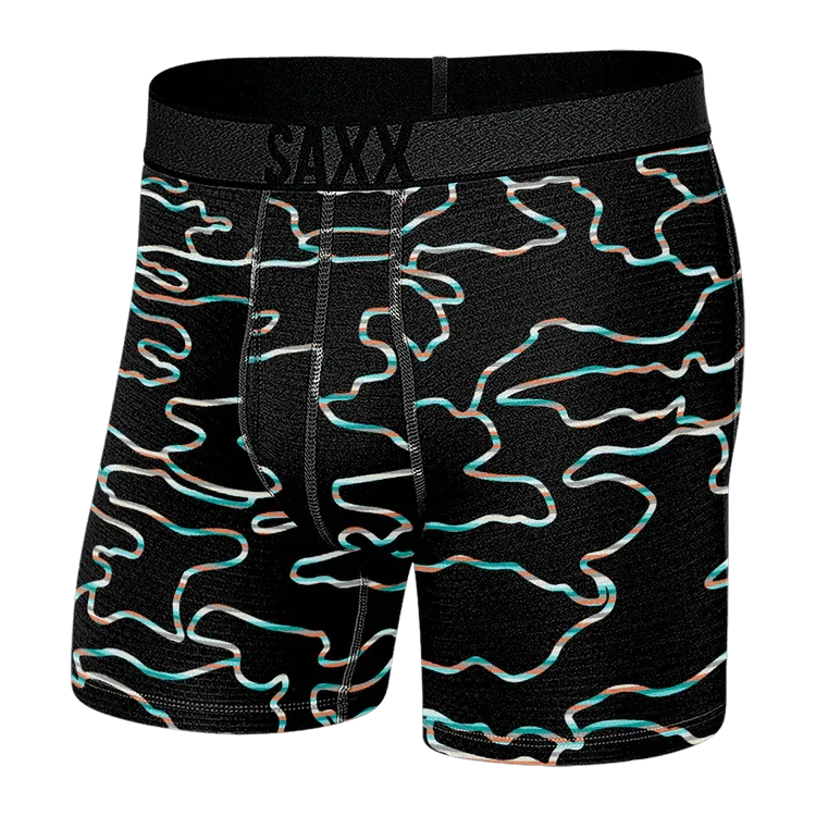 SAXX Men's Roast Master Mid-Weight Boxer Brief Underwear - Get Out Camo Fd Black