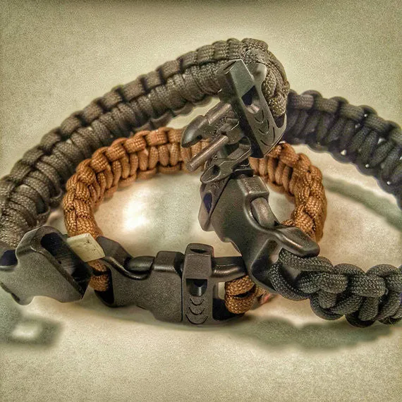 Scout Slimline: Minimalist's Paracord Bracelet for Survival Essentials - Fire, Cut, Shelter, Signal