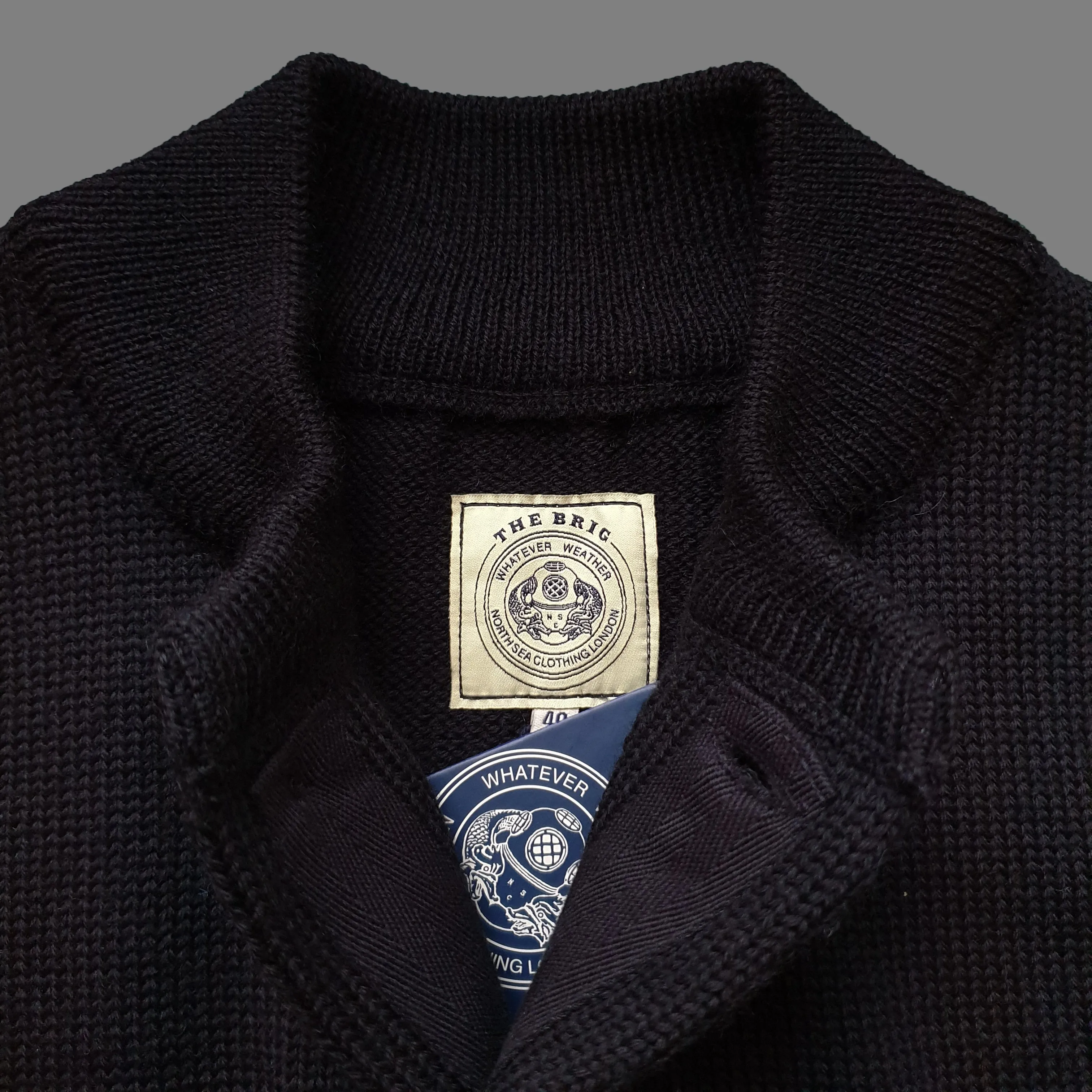 THE BRIG 2  CARDIGAN - BLACK