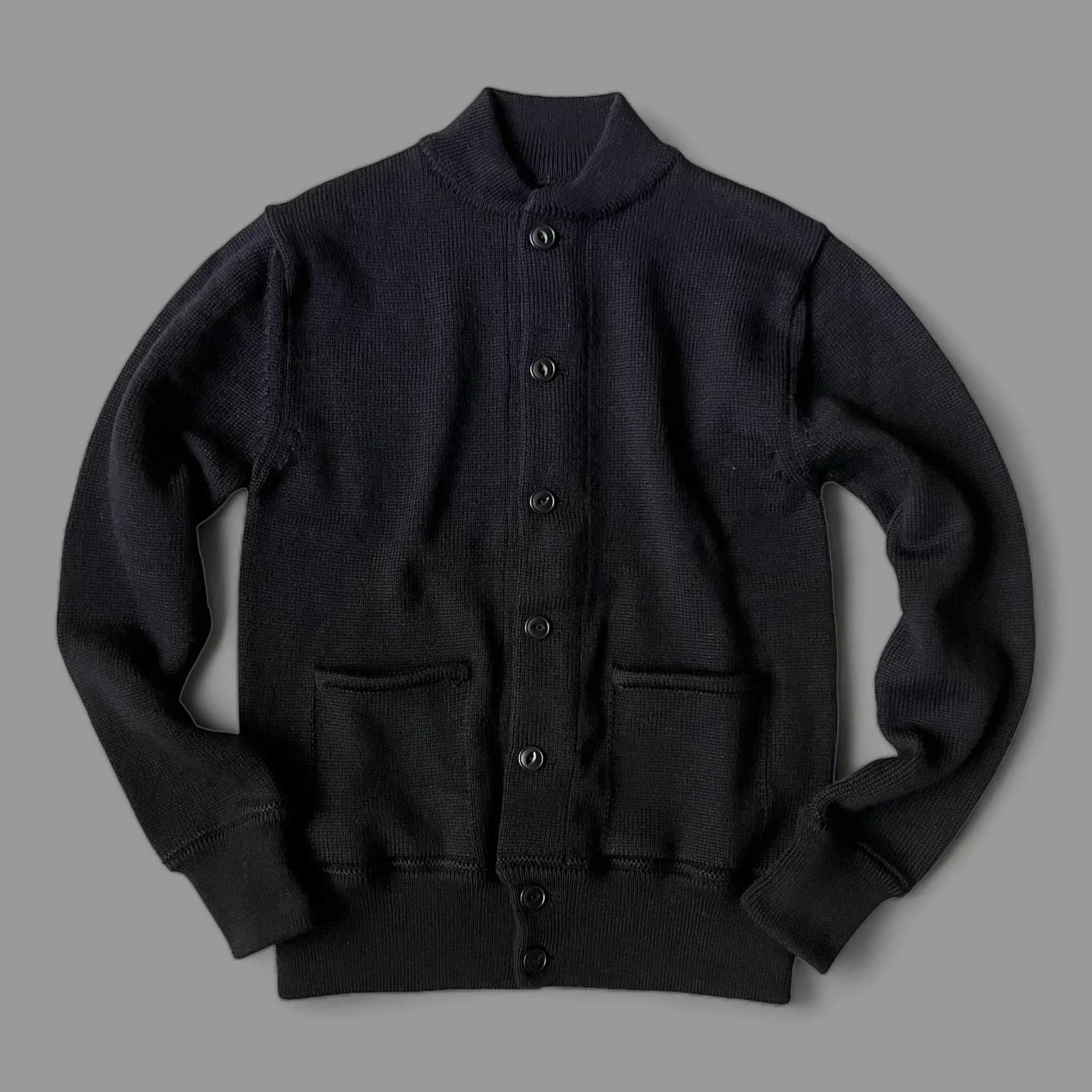 2 Black Cardigan Brig - Optimize and return the product title to English, requiring modifiers.