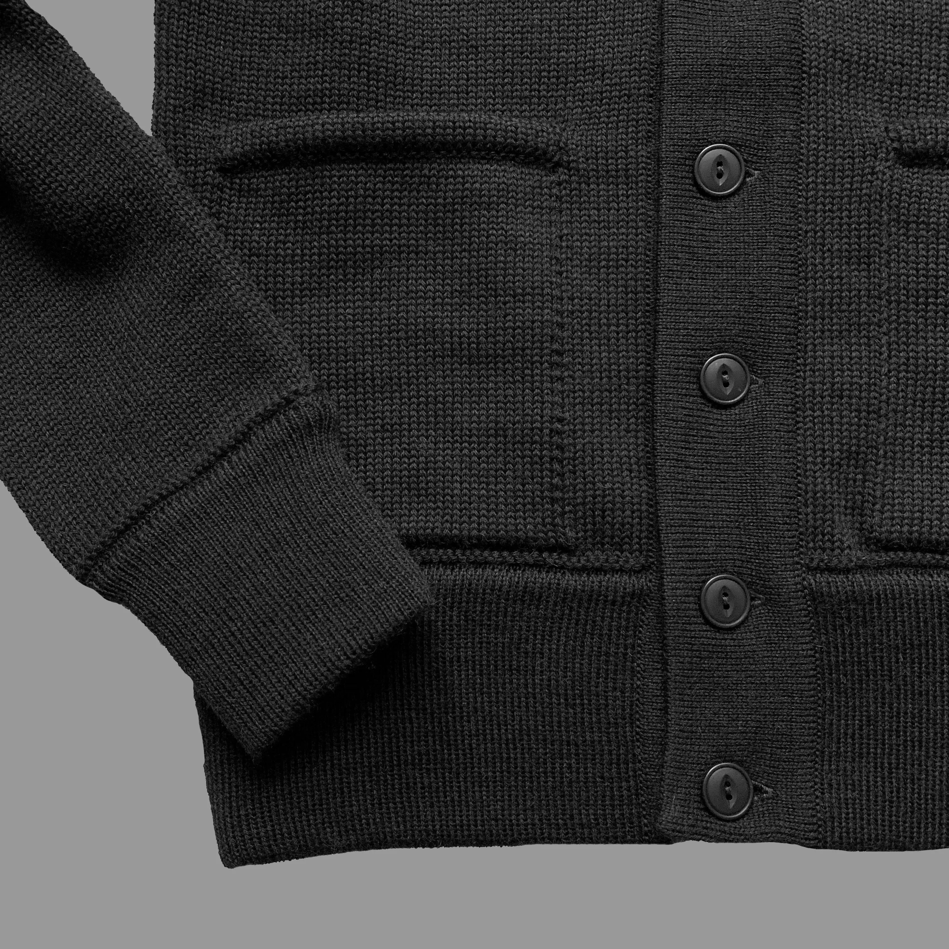 THE ENGINEER CARDIGAN - BLACK