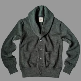 THE EXPLORER CARDIGAN - HEATHER GREEN