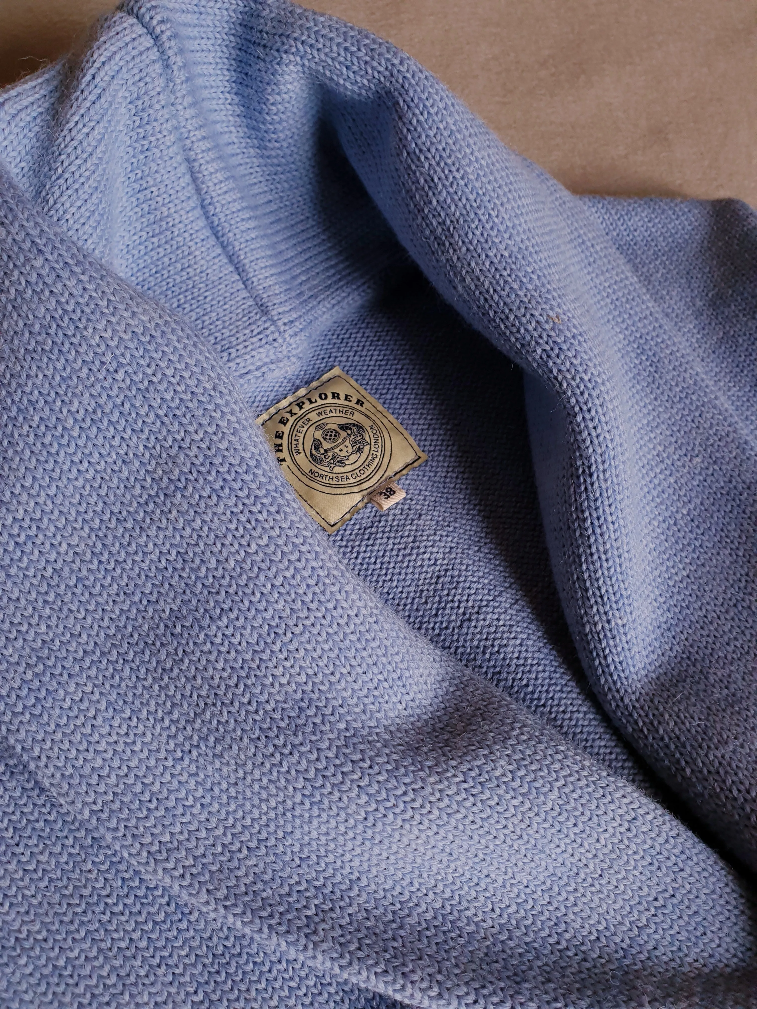 THE EXPLORER CARDIGAN - SKY BLUE