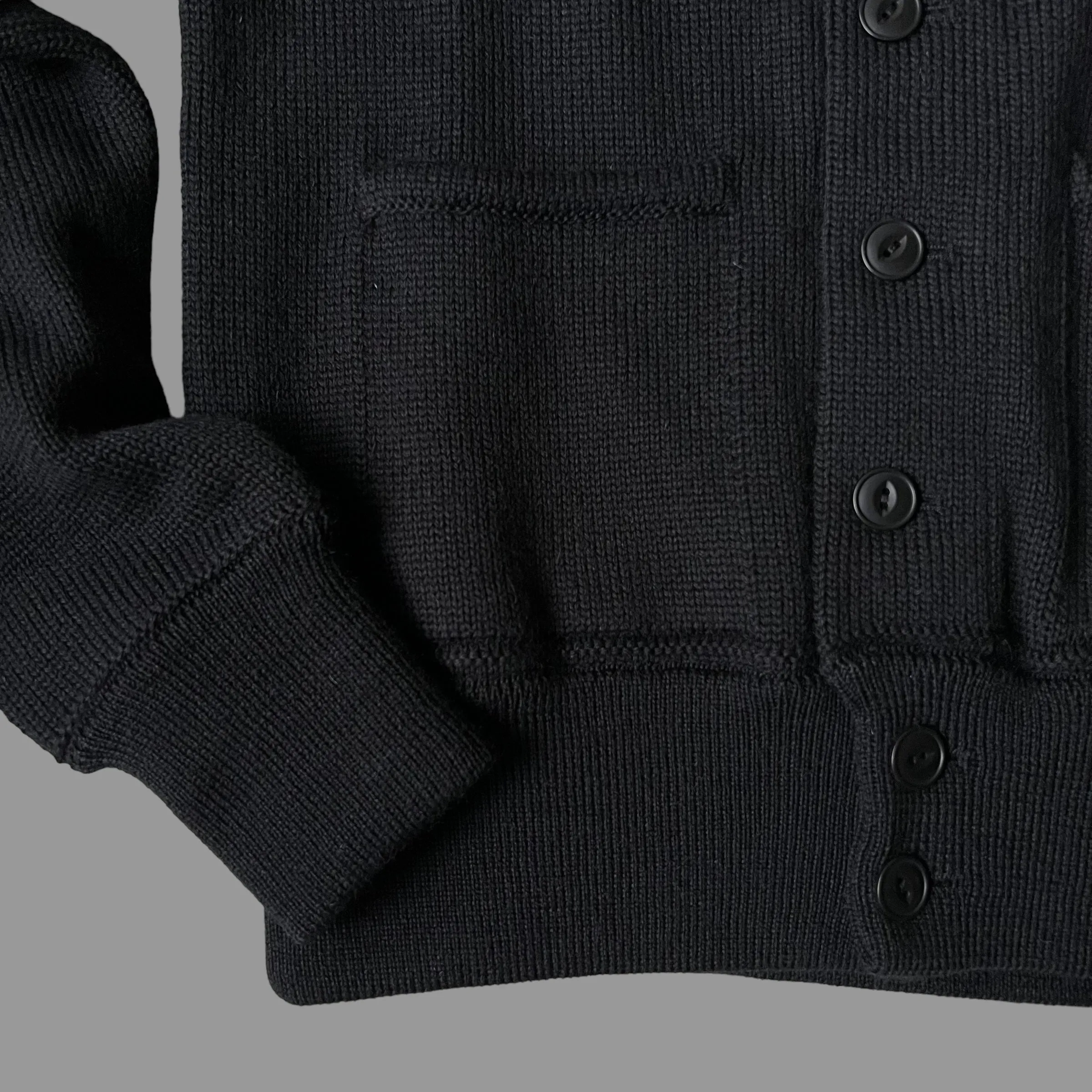 Black New Voyager Cardigan - Optimized eCommerce Product Title