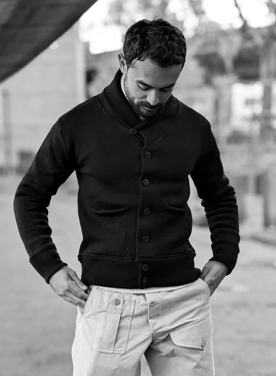 Black New Voyager Cardigan - Optimized eCommerce Product Title