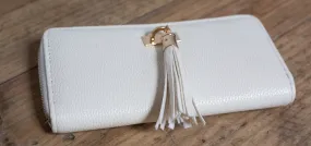 Tizzy Tassel Purse - Cream