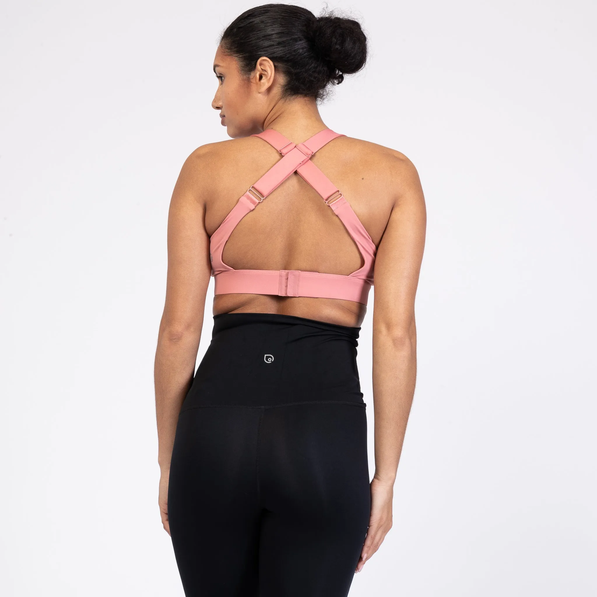 Venice High Impact Full Coverage Nursing Sports Bra (Peach Blossom)