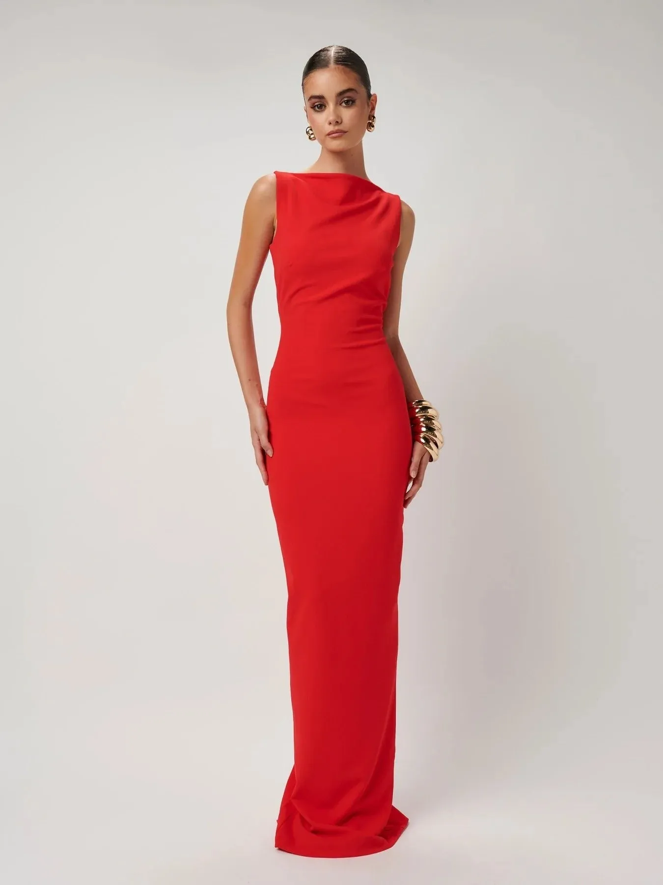 Verona Gown - Cherry Red