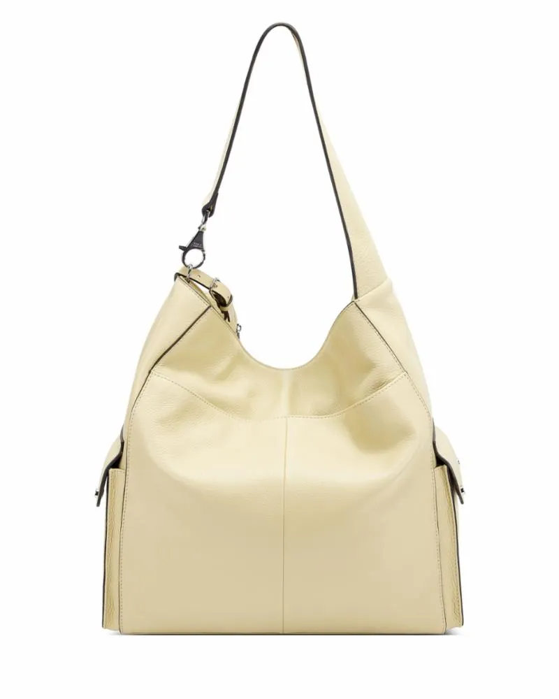 Vince Camuto Coen Shoulder Bag in Chamomile with Madison Napa Leather/Smooth Nylon