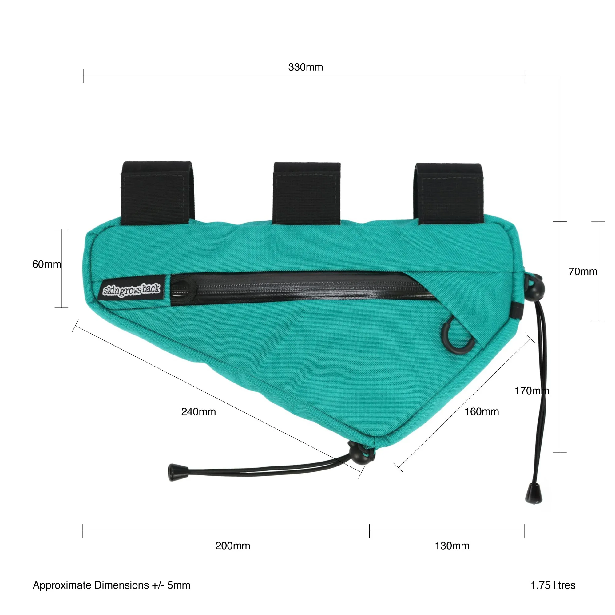 Wedge Frame Bag Teal