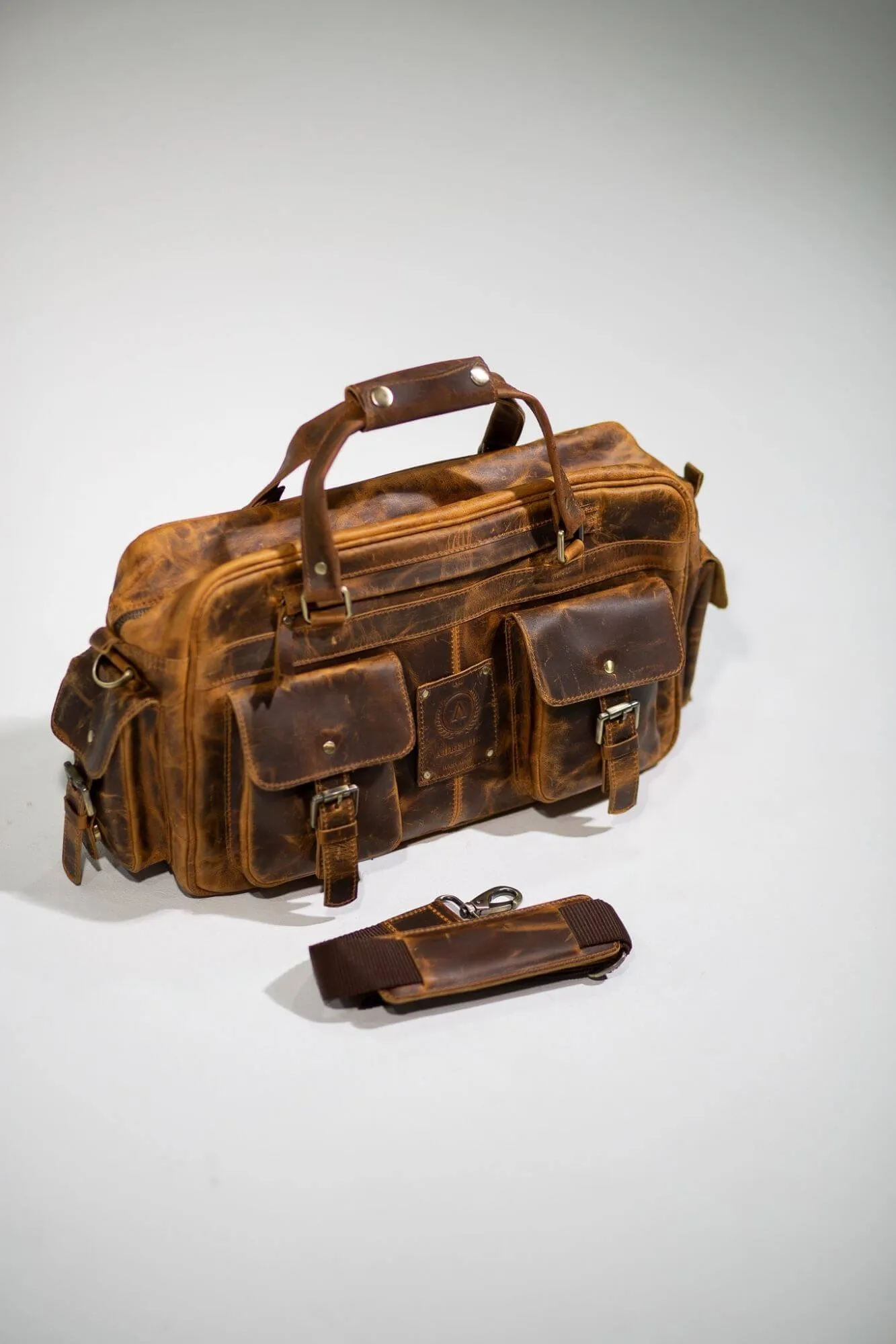 Wright Pilot Leather Laptop Bag